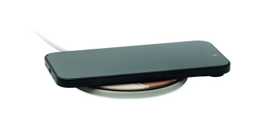 Logo trade promotional giveaways picture of: Cork wireless charger 15W