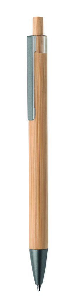 Logotrade business gift image of: Push button bamboo pen