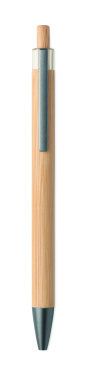 Logo trade promotional items image of: Push button bamboo pen