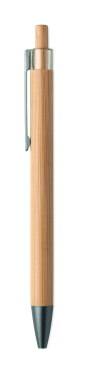 Logo trade promotional gifts picture of: Push button bamboo pen