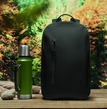 Logo trade promotional giveaways picture of: 300D RPET computer backpack