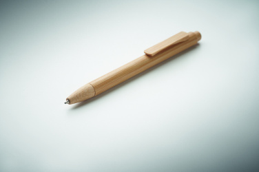 Logo trade business gift photo of: Bamboo automatic ball pen
