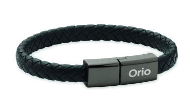 Logo trade corporate gift photo of: Braided bracelet cable type-C