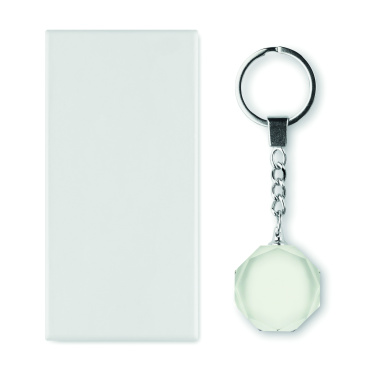 Logotrade corporate gift image of: Glass round award key ring