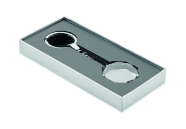 Logotrade promotional merchandise image of: Glass round award key ring
