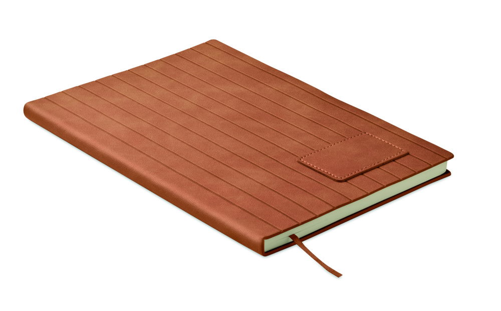 Logotrade corporate gift image of: A5 notebook in smokey PU