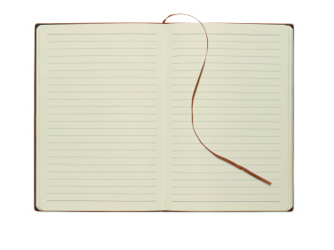 Logo trade promotional products image of: A5 notebook in smokey PU