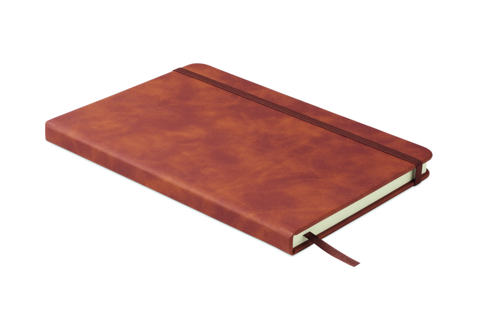 Logo trade advertising product photo of: A5 smokey PU notebook
