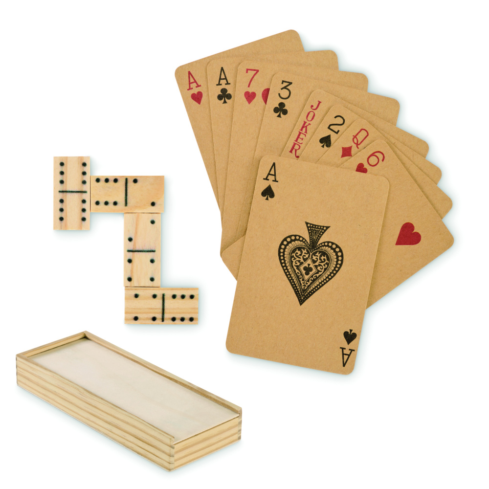 Logo trade promotional merchandise picture of: Domino and cards set