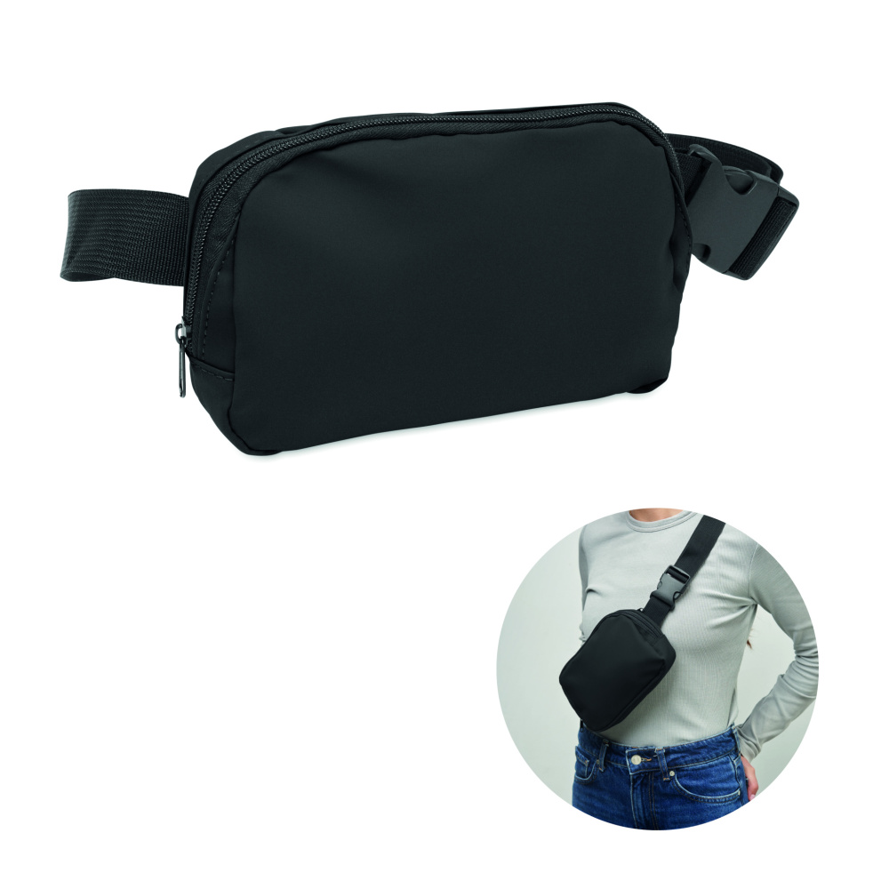 Logo trade promotional giveaways image of: Waist bag in 210D polyester