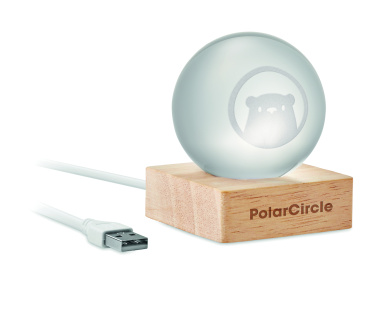 Logotrade corporate gift image of: LED glass ball