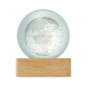 Logo trade promotional gift photo of: LED globe glass ball