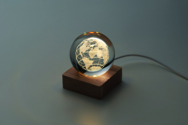 Logo trade corporate gifts image of: LED globe glass ball