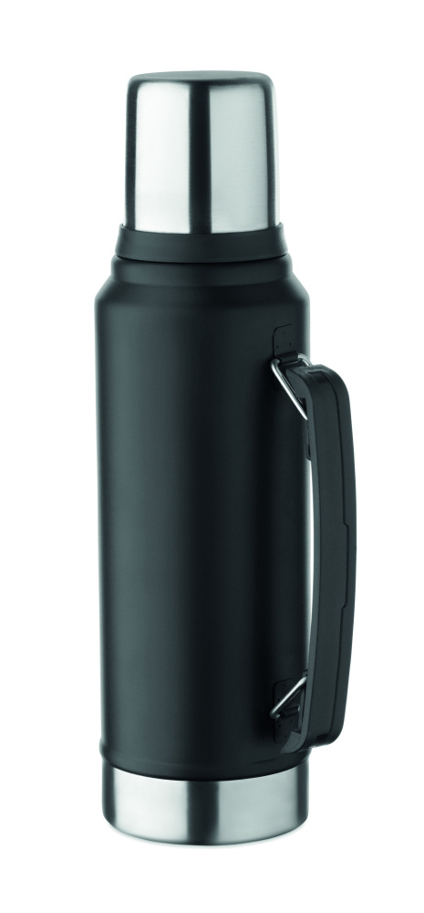 Logo trade promotional giveaways picture of: Double wall bottle 1L