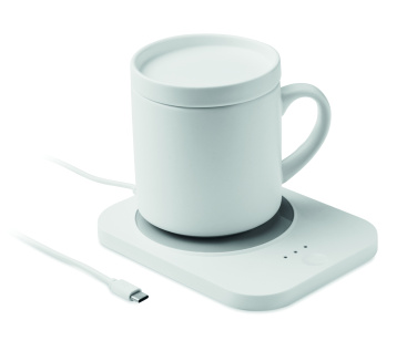 Logotrade corporate gifts photo of: Wireless charger mug warmer set