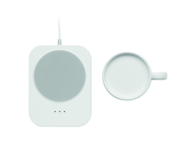 Logo trade promotional products picture of: Wireless charger mug warmer set