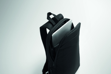 Logo trade promotional giveaways image of: Expandable 600D RPET backpack