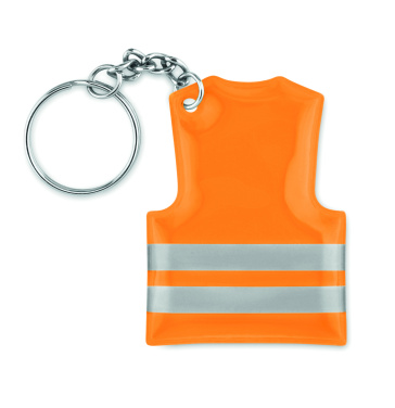 Logo trade promotional giveaway photo of: Key ring with reflecting vest Jekabpils