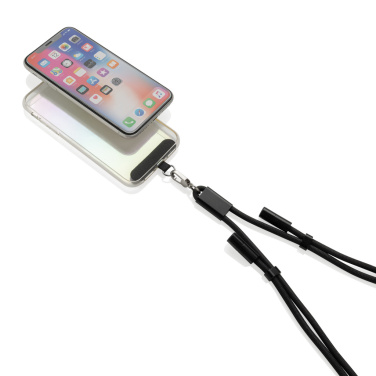 Logotrade promotional item image of: LoopAmp RCS RPET adjustable phone cord with 60W cable