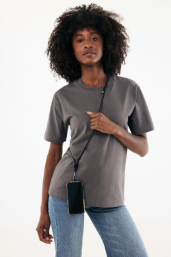 Logo trade promotional merchandise photo of: CarryLoop RCS recycled PET adjustable phone holder lanyard