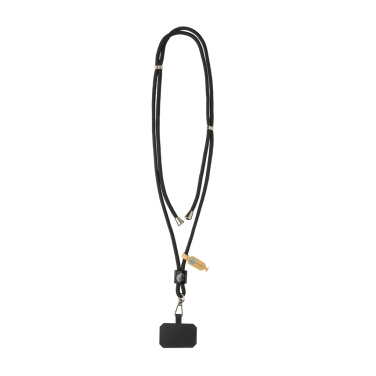 Logotrade corporate gift image of: CarryLoop RCS recycled PET adjustable phone holder lanyard