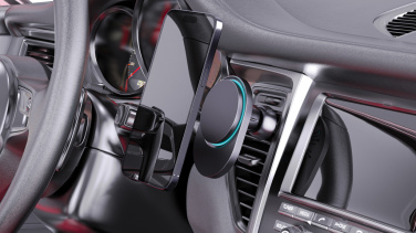 Logo trade promotional products image of: PowerCruze RCS rplastic 15W magnetic charging car holder