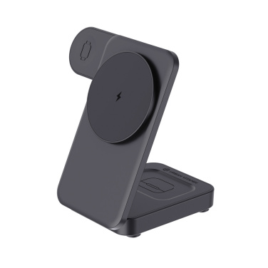 Logo trade promotional items image of: Urban Vitamin Arcadia RCS rplastic 15W 3in1 magnetic charger