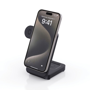 Logotrade advertising product picture of: Urban Vitamin Arcadia RCS rplastic 15W 3in1 magnetic charger