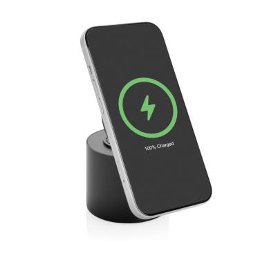 Logo trade promotional merchandise photo of: Magpulse RCS recycled plastic 3W speaker w/magnetic holder