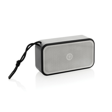 Logo trade corporate gifts image of: Swiss Peak RCS recycled aluminium 10W bass speaker