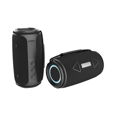 Logo trade promotional giveaways image of: Prisma RCS recycled plastic IPX 4 waterpoof 16W speaker