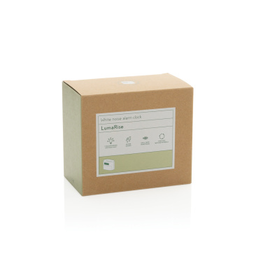 Logotrade promotional item picture of: LumaRise RCS reycled plastic white noise alarm clock