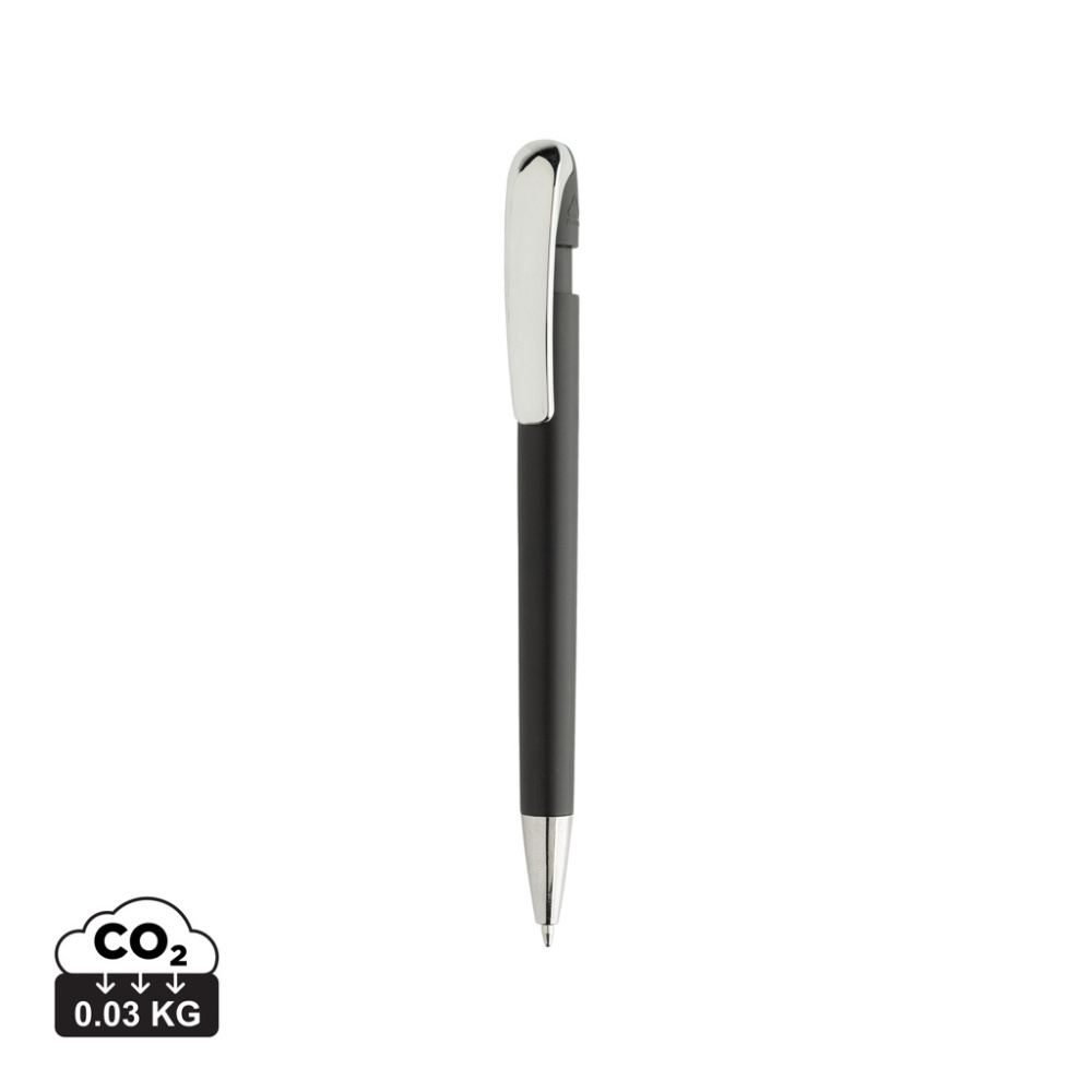 Logo trade promotional gifts picture of: Glide GRS certified R-ABS Metal Clip Pen