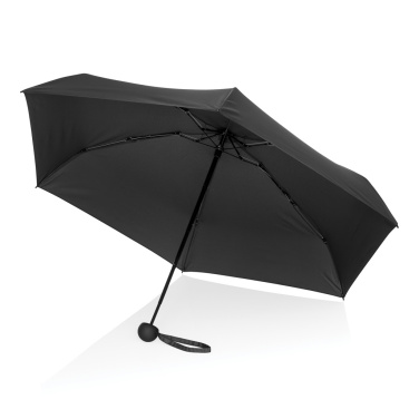 Logo trade corporate gift photo of: 19.5" Aware™ RPET super mini manual 190T Pongee umbrella