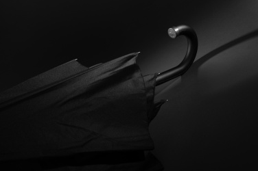 Logo trade promotional item photo of: Swiss Peak Vero Aware™ RPET 25” umbrella w luxe handle