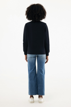 Logo trade promotional merchandise photo of: IQONIQ Elgon recycled cotton quarter zip sweater