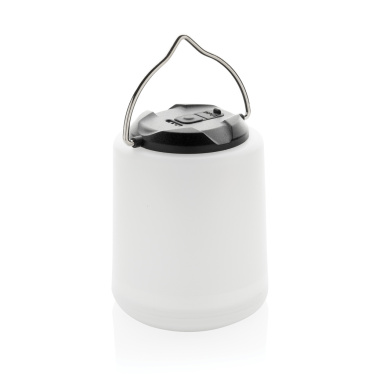 Logo trade corporate gifts image of: Limio RCS recycled plastic portable re-chargeable table lamp