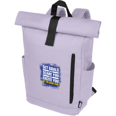 Logotrade promotional product picture of: Byron 15.6" GRS RPET roll-top backpack 18L