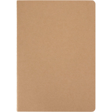 Logo trade promotional products image of: Slyk A5 kraft cahier notebook with dotted pages