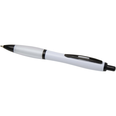 Logo trade promotional merchandise picture of: Nash recycled plastic ballpoint pen with black trims (black ink)