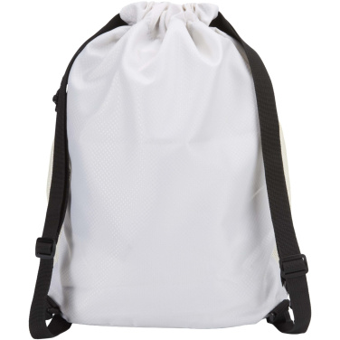 Logo trade corporate gifts picture of: Nomad GRS recycled sports drawstring bag with bottom compartment 18L
