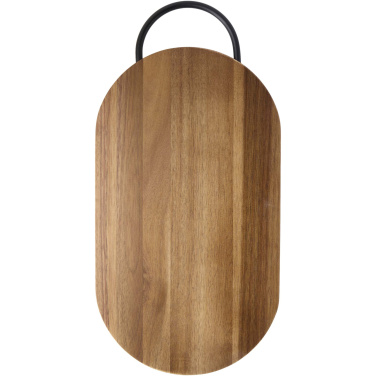 Logo trade promotional merchandise picture of: Prestige acacia wood chopping board with bread knife