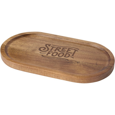 Logo trade promotional giveaways image of: Edge acacia wood serving tray