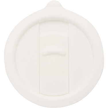 Logo trade business gifts image of: Carter 450 ml ceramic mug with plastic lid