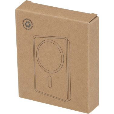 Logotrade business gift image of: Acrab 10.000 mAh 15W magnetic wireless power bank with 20W PD - made from recycled plastic