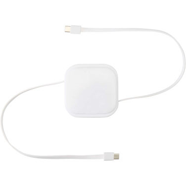 Logo trade promotional giveaways picture of: Gloas 5-in-1 recycled retractable data sync and 100W fast charge cable with smartphone tool kit