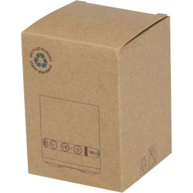 Logo trade promotional gifts image of: Hunor 3W recycled plastic wireless speaker