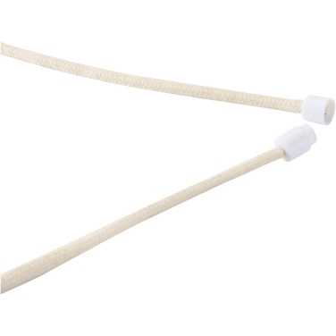 Logo trade promotional gift photo of: Adhab smartphone lanyard with bamboo details