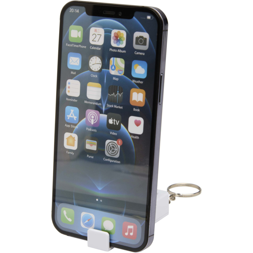 Logotrade promotional gift picture of: Aggia recycled plastic phone stand with fidget toy