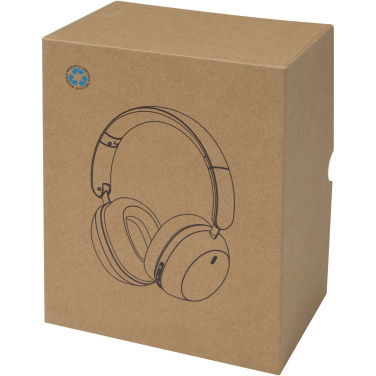 Logotrade promotional merchandise picture of: Hoggar recycled plastic over-ear foldeable ANC and ENC headphones